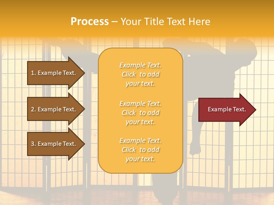 Japanese Fitness Male PowerPoint Template