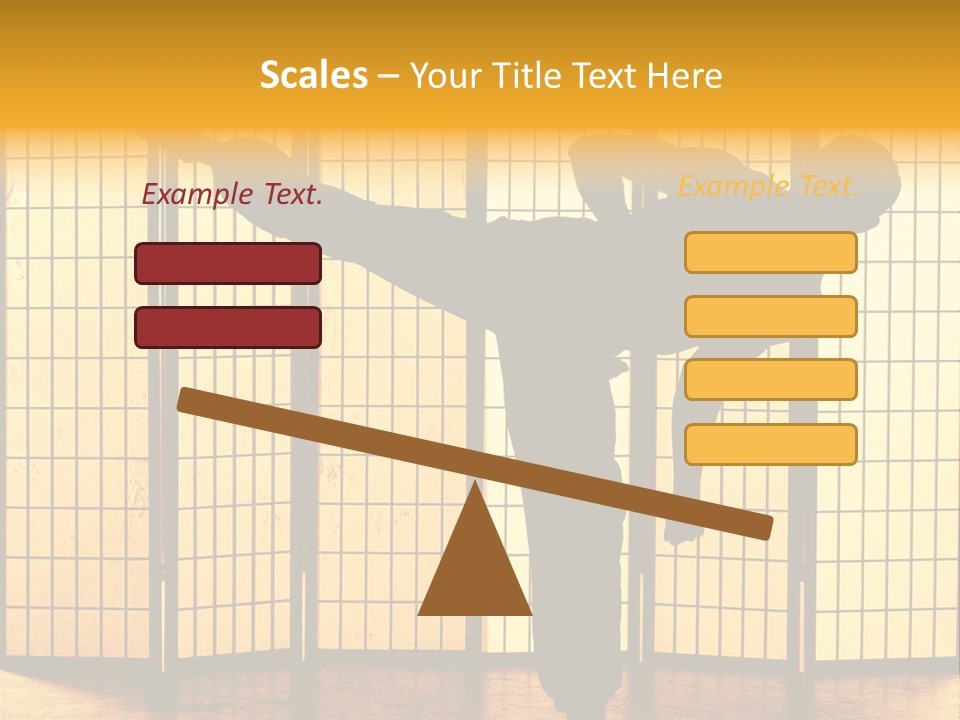 Japanese Fitness Male PowerPoint Template