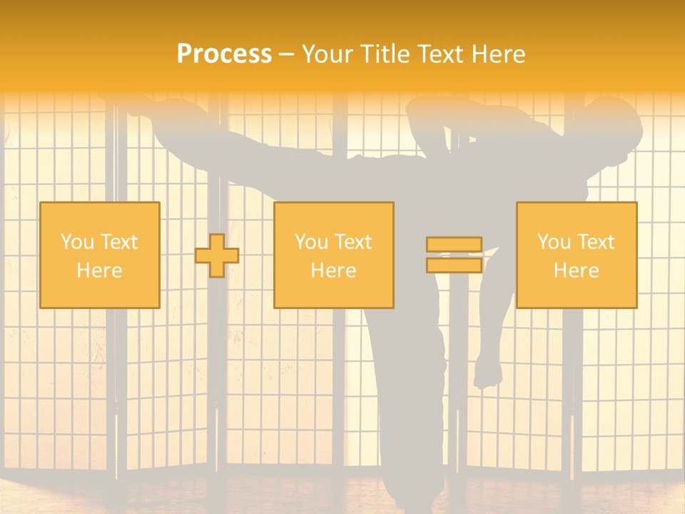 Japanese Fitness Male PowerPoint Template