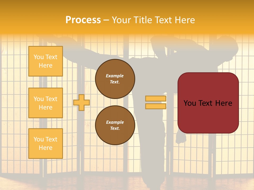 Japanese Fitness Male PowerPoint Template