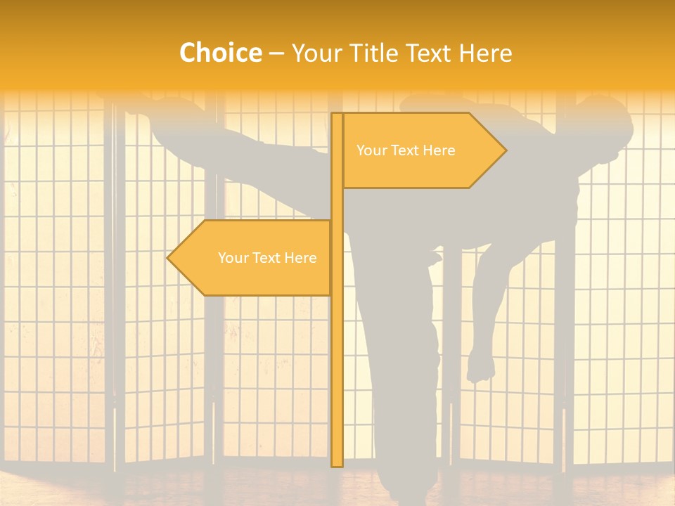 Japanese Fitness Male PowerPoint Template