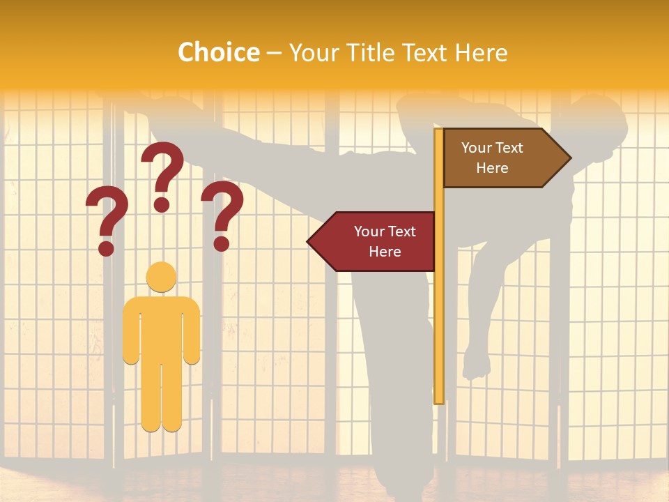 Japanese Fitness Male PowerPoint Template