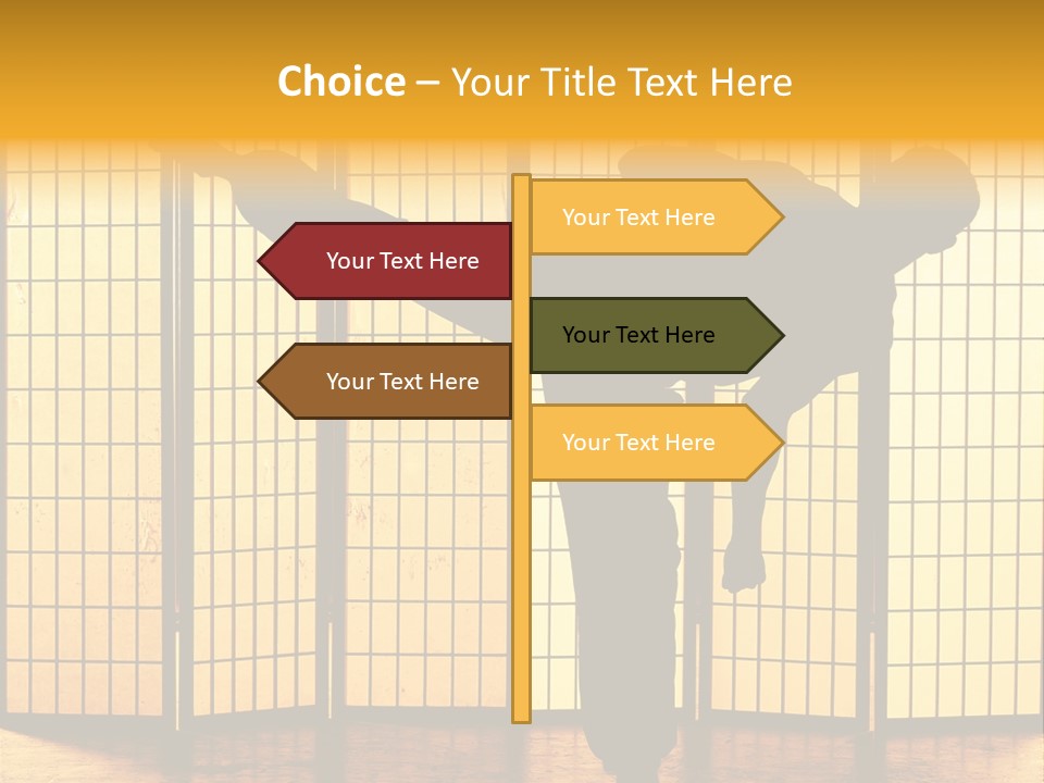 Japanese Fitness Male PowerPoint Template