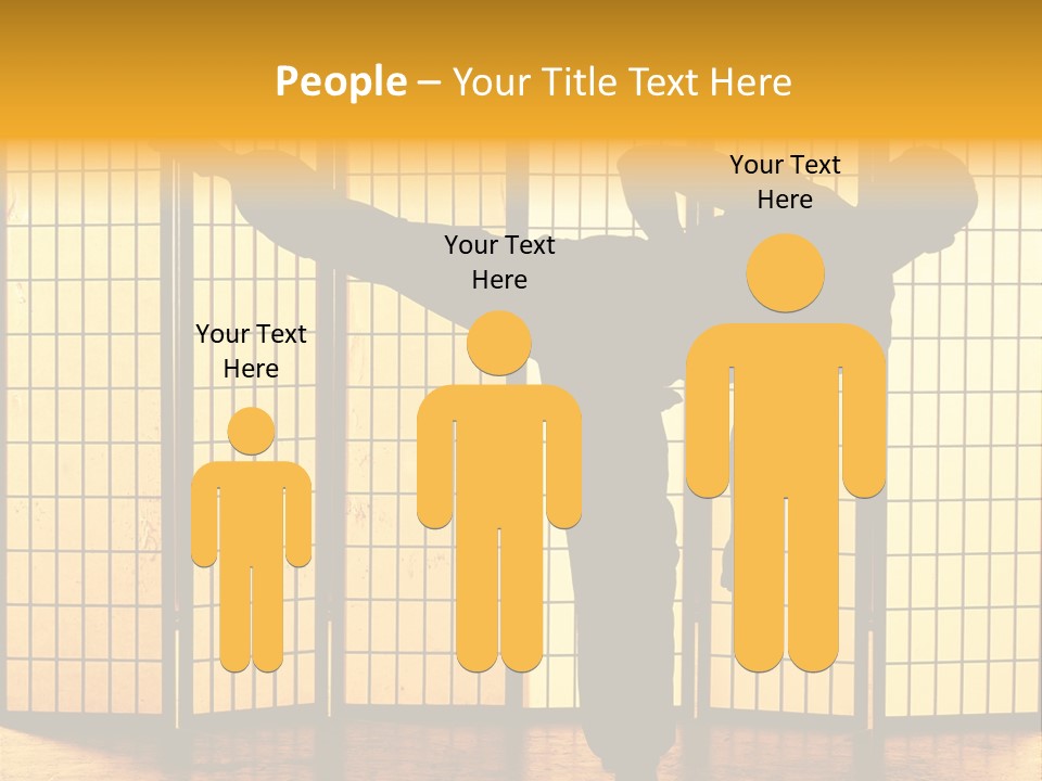 Japanese Fitness Male PowerPoint Template