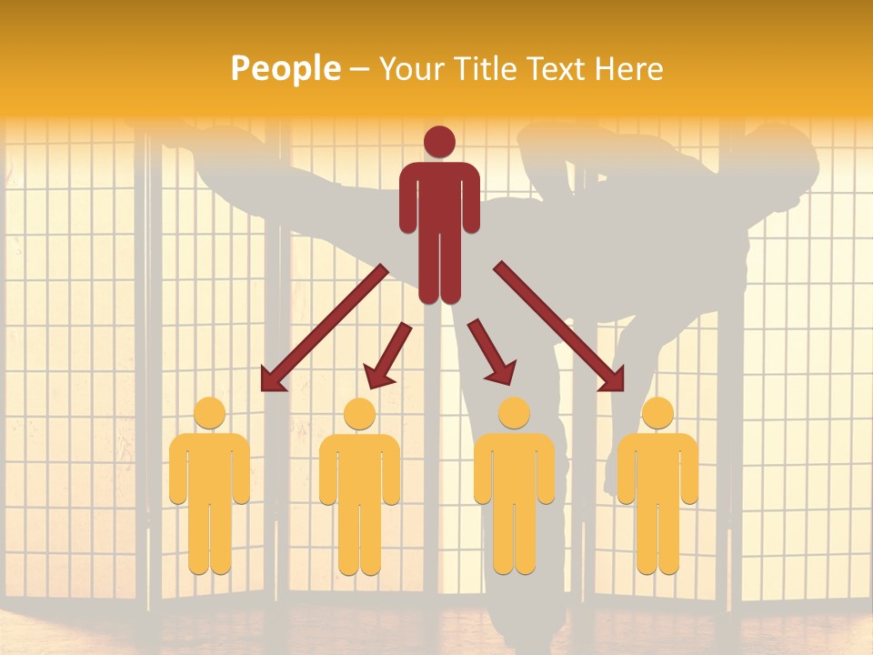 Japanese Fitness Male PowerPoint Template