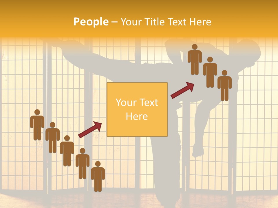 Japanese Fitness Male PowerPoint Template