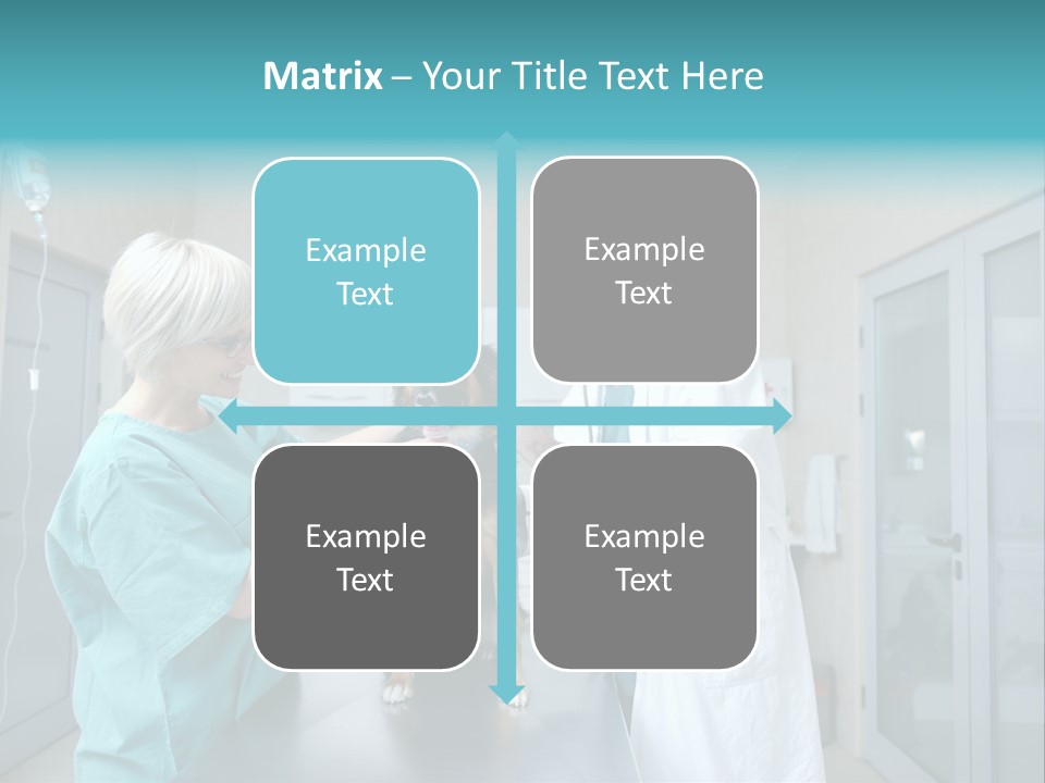 Doctor Holding Woman PowerPoint Template