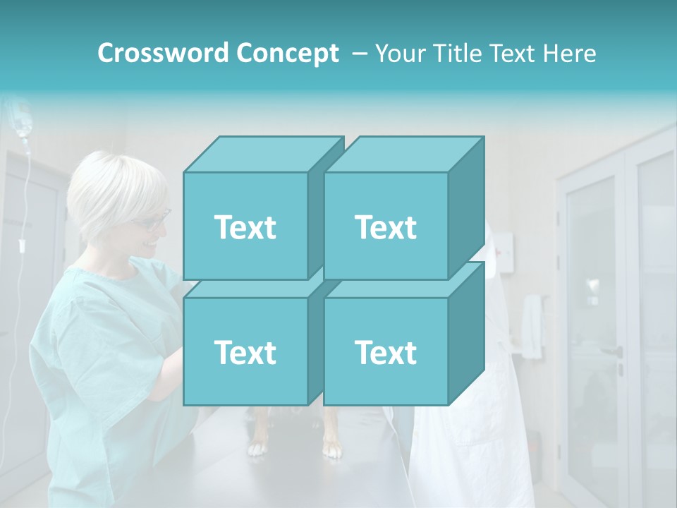 Doctor Holding Woman PowerPoint Template