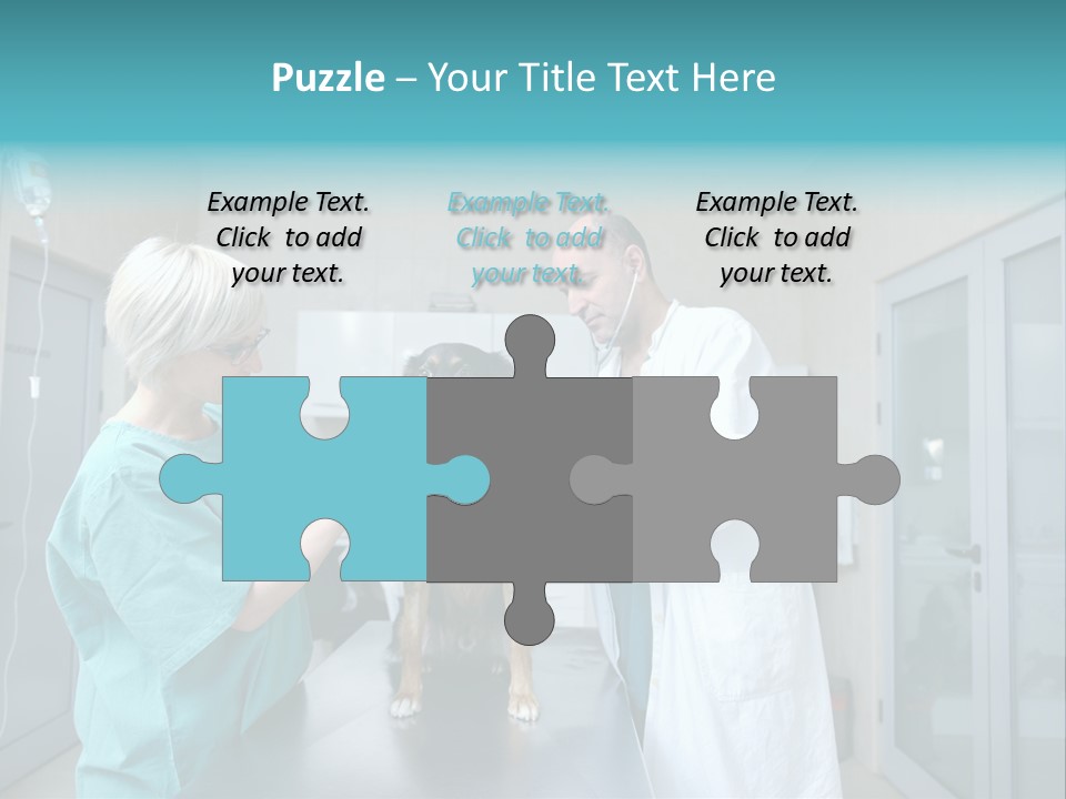 Doctor Holding Woman PowerPoint Template