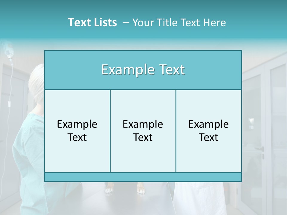 Doctor Holding Woman PowerPoint Template
