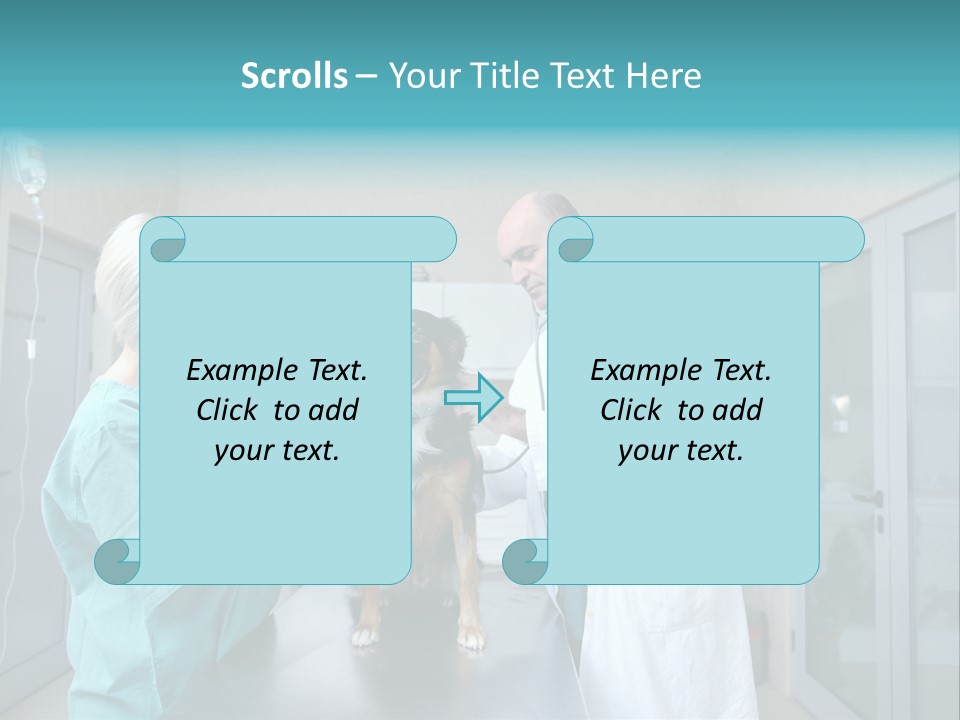 Doctor Holding Woman PowerPoint Template