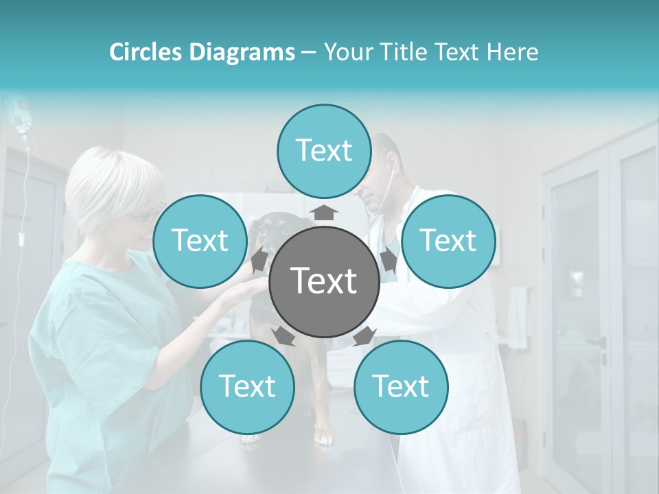 Doctor Holding Woman PowerPoint Template