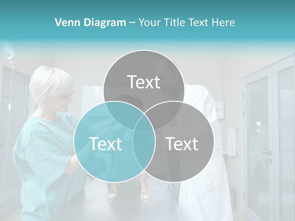Doctor Holding Woman PowerPoint Template