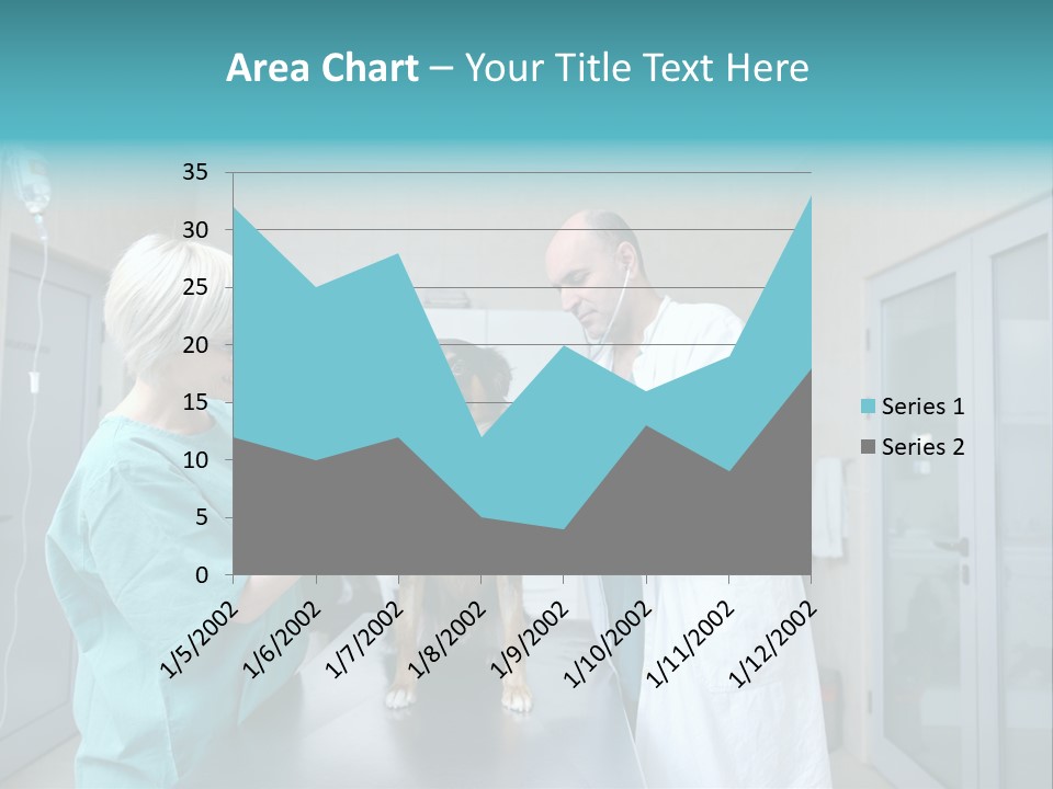 Doctor Holding Woman PowerPoint Template