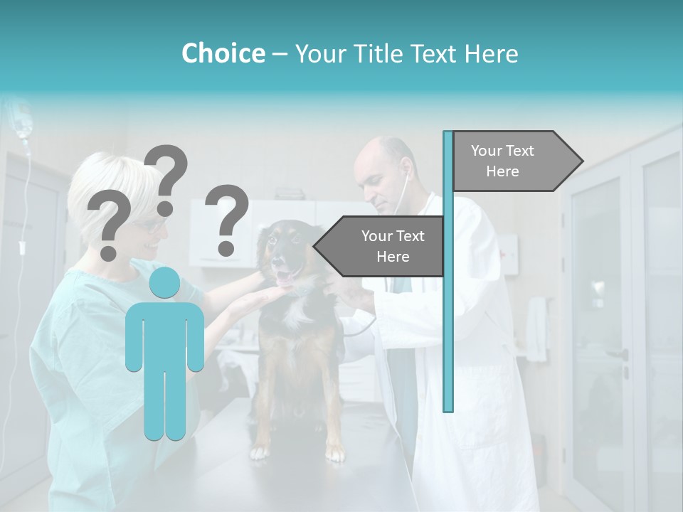 Doctor Holding Woman PowerPoint Template