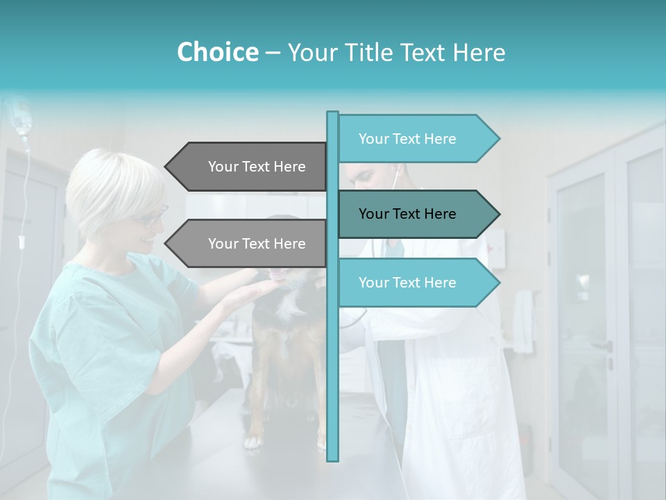 Doctor Holding Woman PowerPoint Template