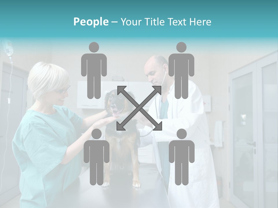 Doctor Holding Woman PowerPoint Template