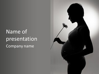 Happy Femininity Expectant PowerPoint Template