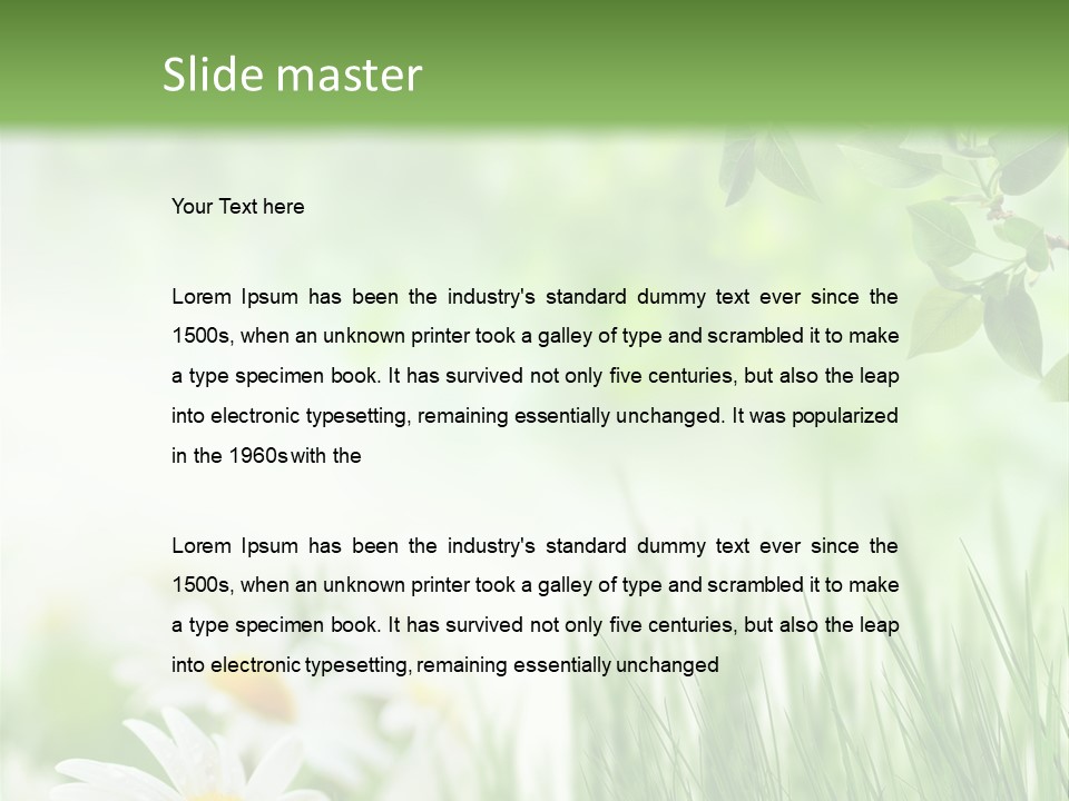 Season Field Park PowerPoint Template