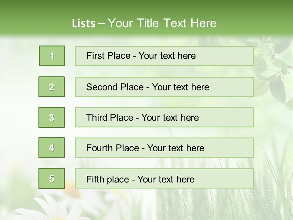 Season Field Park PowerPoint Template