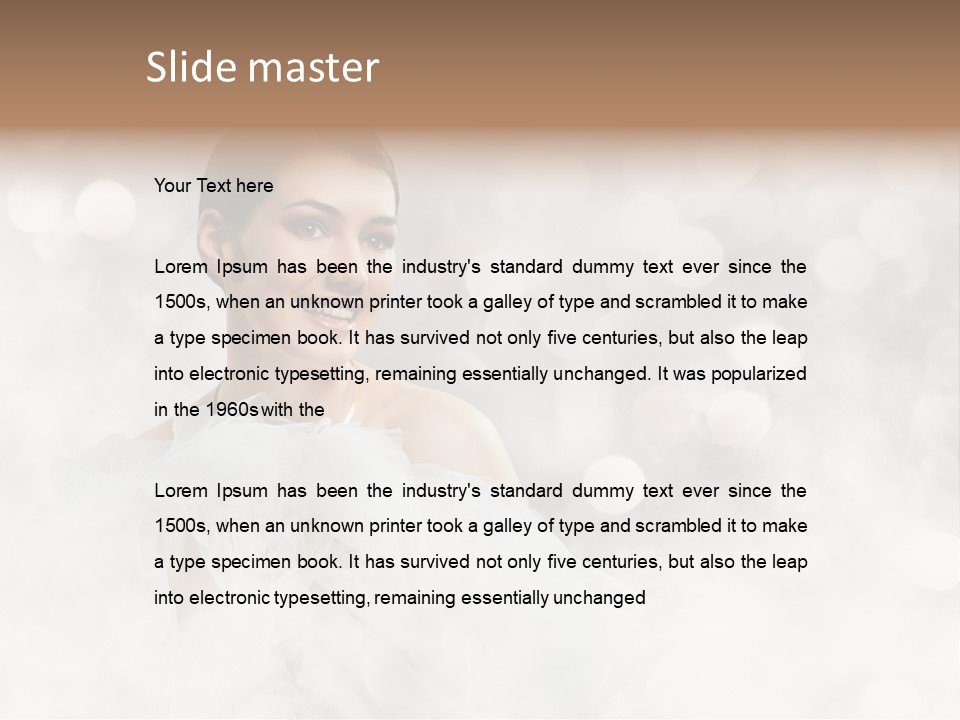 Carefree Complexion Clothing PowerPoint Template