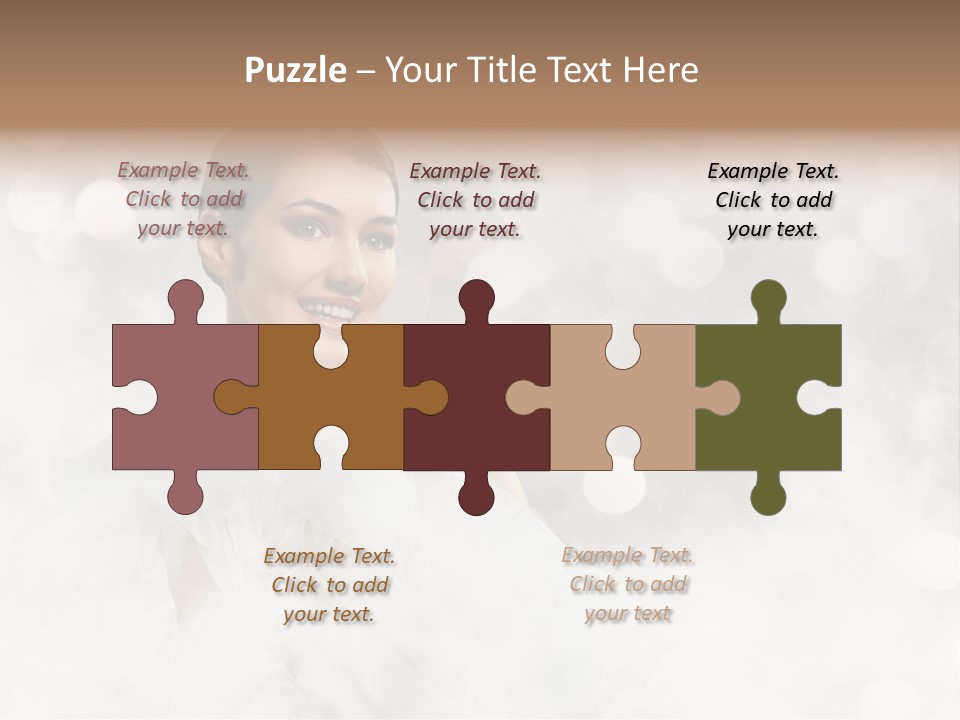 Carefree Complexion Clothing PowerPoint Template