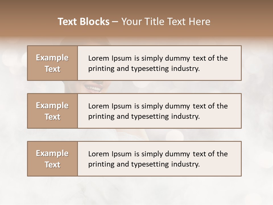 Carefree Complexion Clothing PowerPoint Template