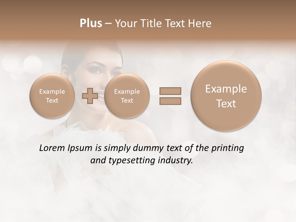 Carefree Complexion Clothing PowerPoint Template