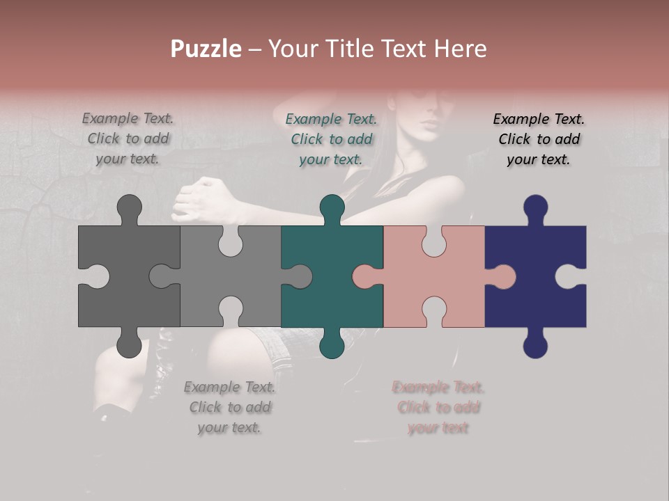 Sensual Beauty Sit PowerPoint Template