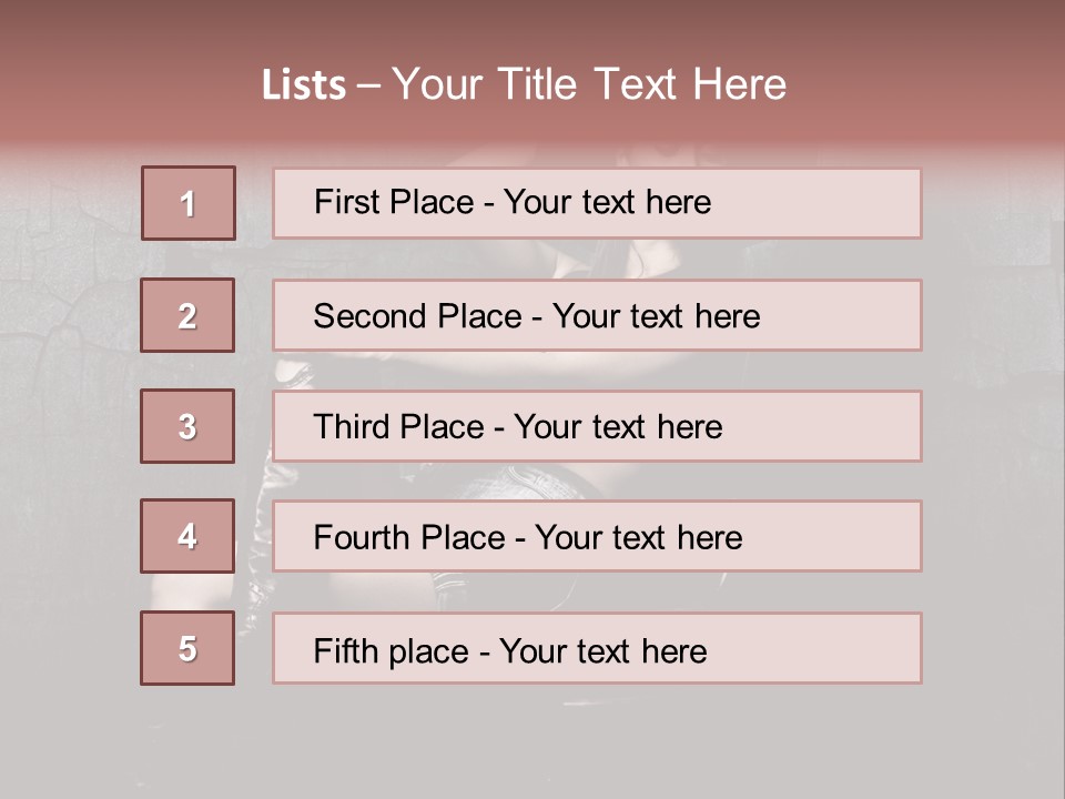 Sensual Beauty Sit PowerPoint Template