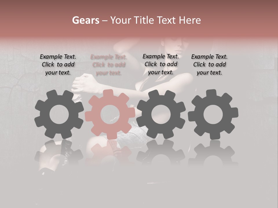 Sensual Beauty Sit PowerPoint Template