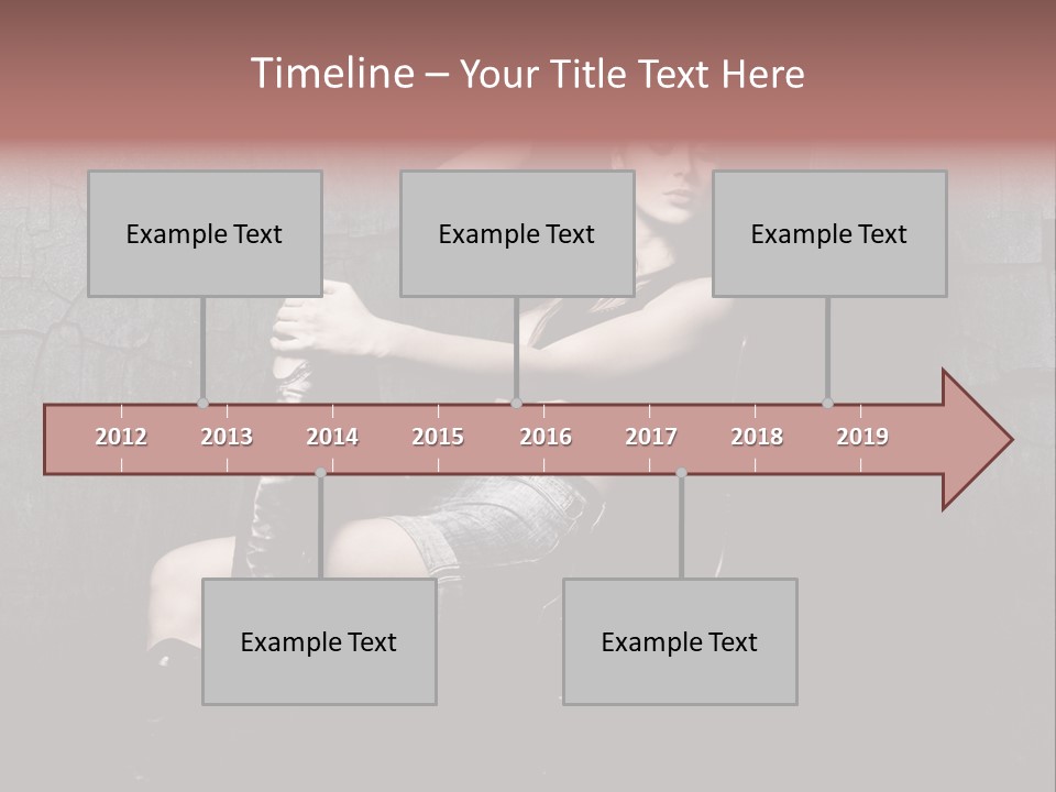 Sensual Beauty Sit PowerPoint Template