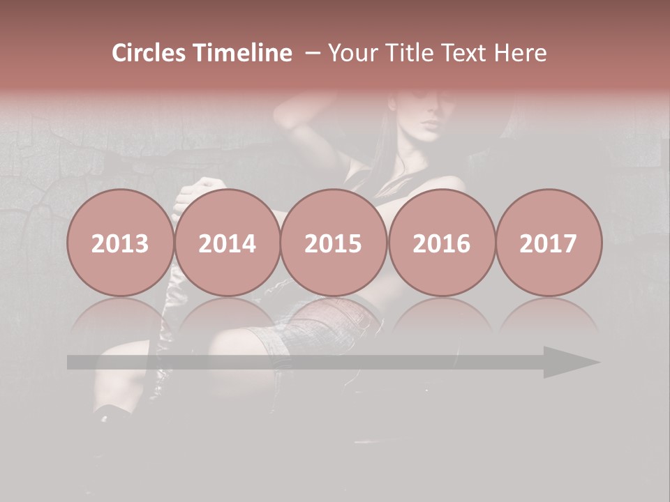 Sensual Beauty Sit PowerPoint Template