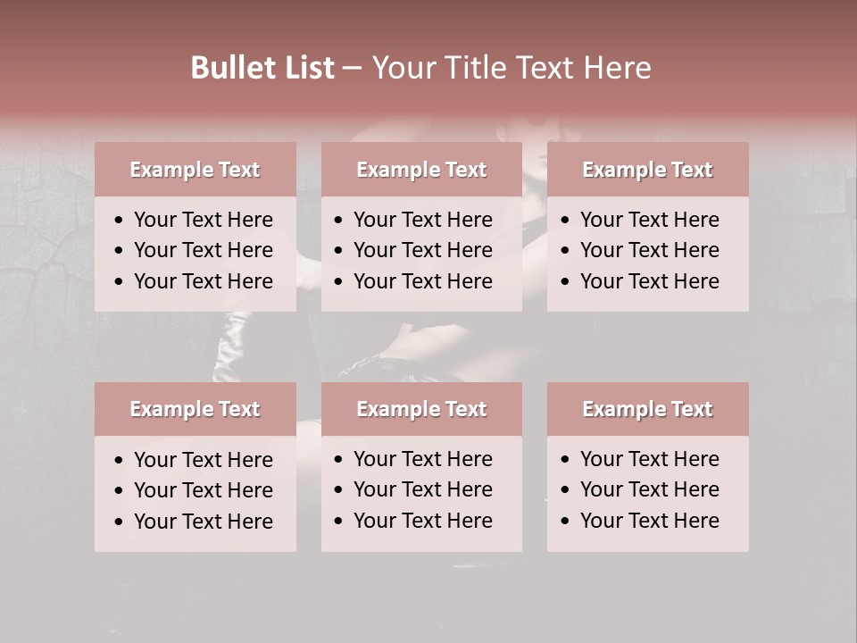 Sensual Beauty Sit PowerPoint Template