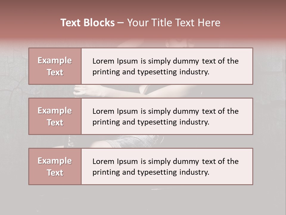 Sensual Beauty Sit PowerPoint Template