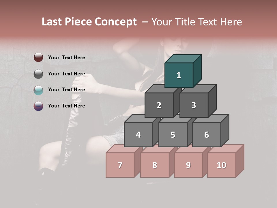 Sensual Beauty Sit PowerPoint Template