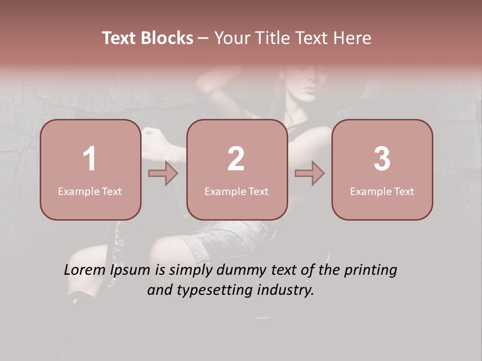 Sensual Beauty Sit PowerPoint Template