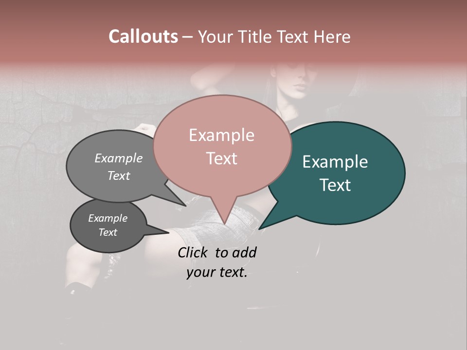 Sensual Beauty Sit PowerPoint Template
