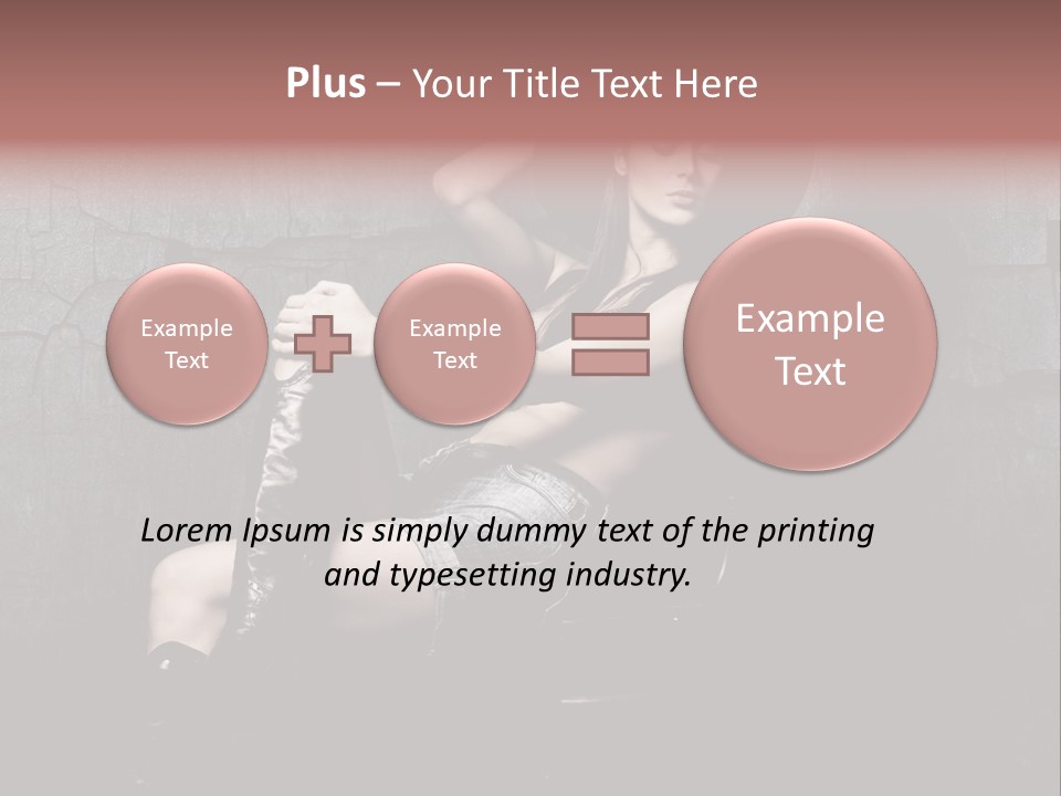 Sensual Beauty Sit PowerPoint Template