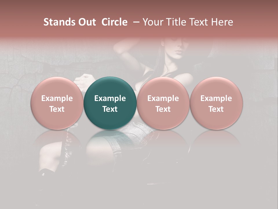 Sensual Beauty Sit PowerPoint Template