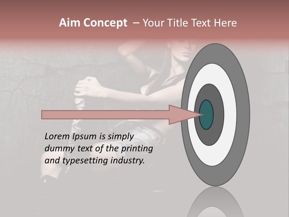 Sensual Beauty Sit PowerPoint Template