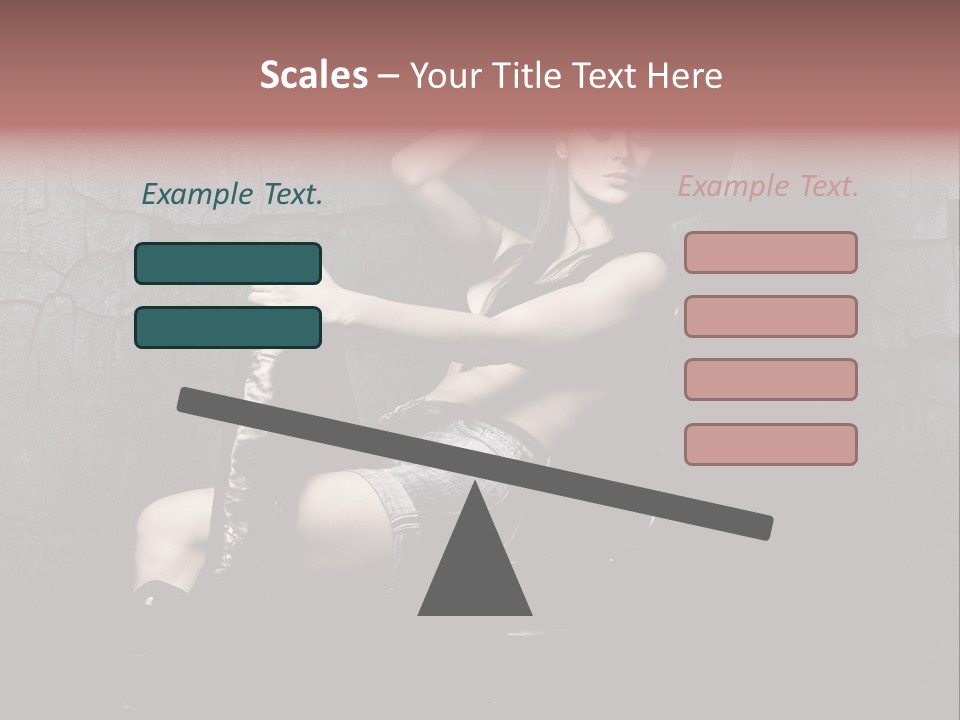 Sensual Beauty Sit PowerPoint Template