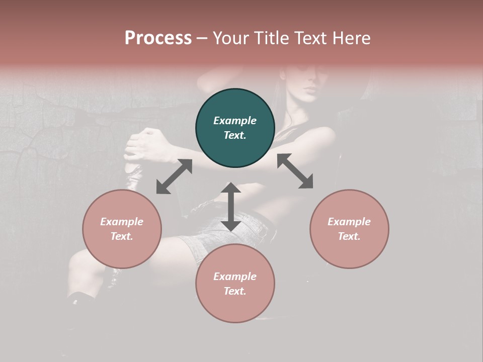 Sensual Beauty Sit PowerPoint Template