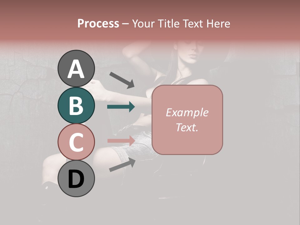 Sensual Beauty Sit PowerPoint Template