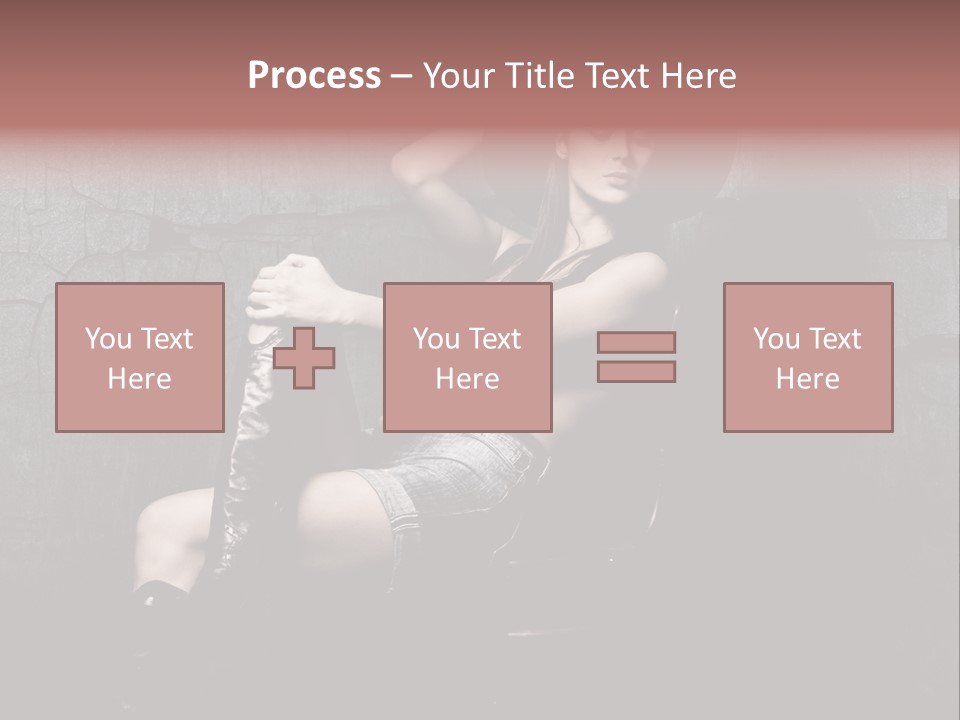 Sensual Beauty Sit PowerPoint Template