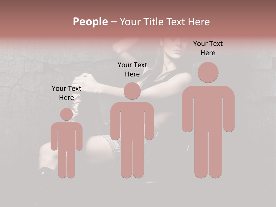 Sensual Beauty Sit PowerPoint Template