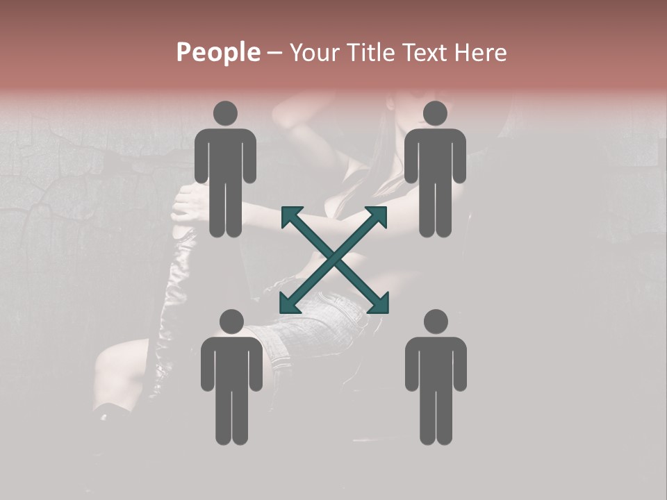 Sensual Beauty Sit PowerPoint Template