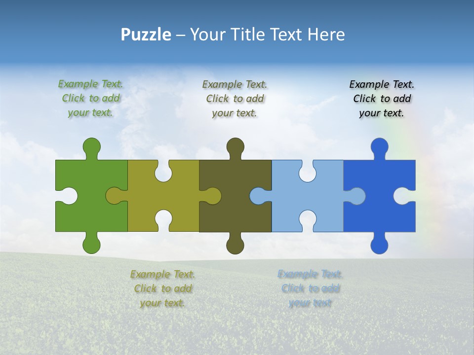 Meadow Green Landscape PowerPoint Template