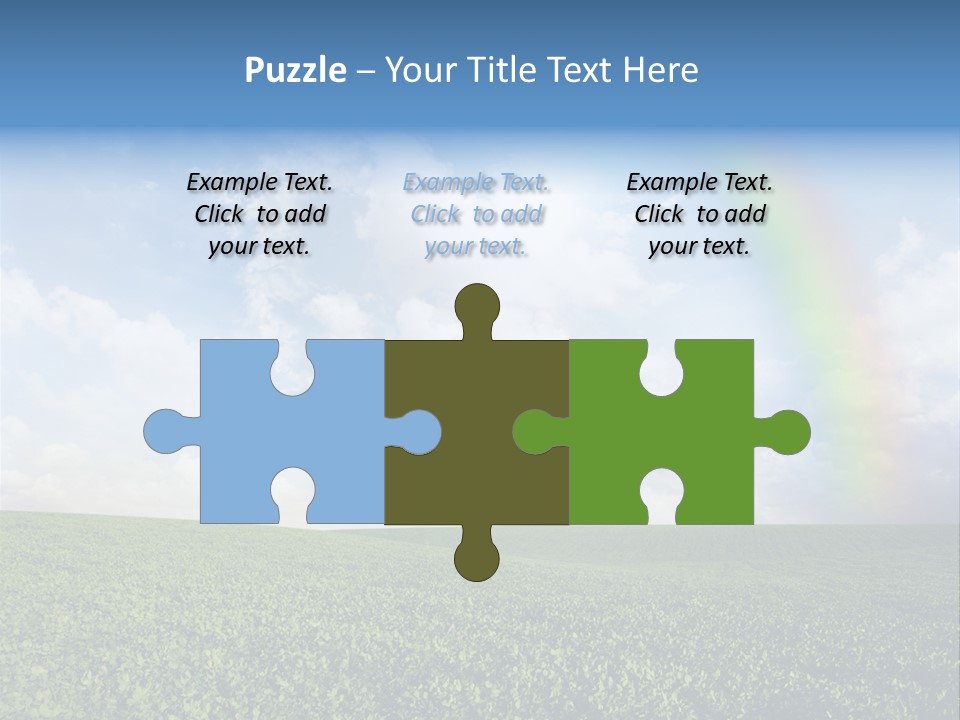 Meadow Green Landscape PowerPoint Template