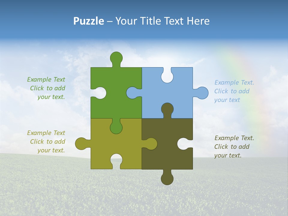 Meadow Green Landscape PowerPoint Template